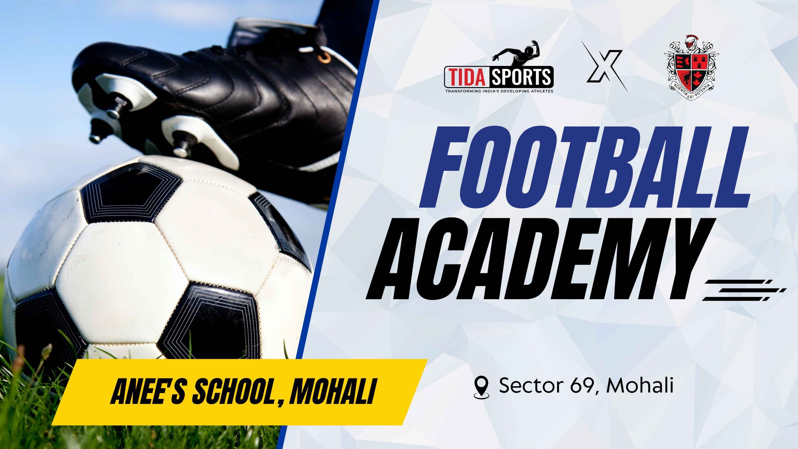 TIDA Football Academy, Anee's School, Mohali