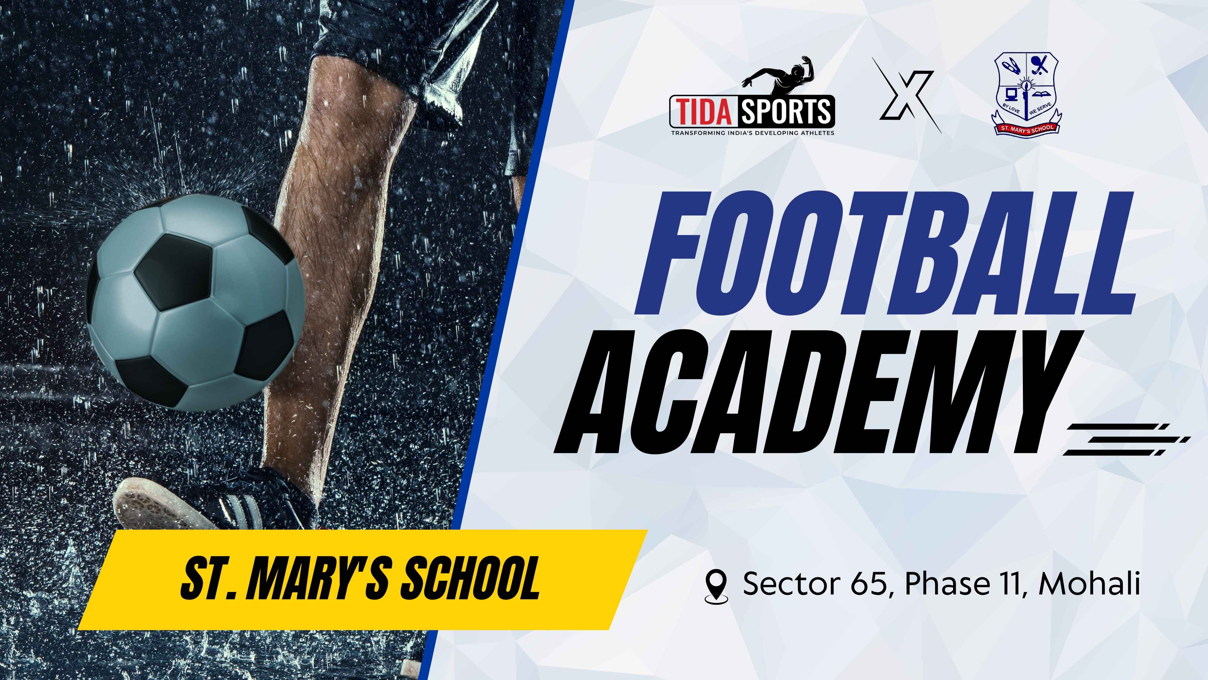 TIDA Football Academy, St Mary's School, Mohali
